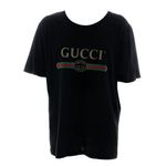Camiseta-Gucci-Estampa-Logo-Preta