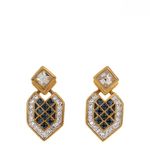 Brinco-Swarovski-Pendente-Cristais-Azuis-e-Transaparentes