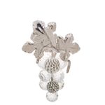 Broche-Swarovski-Cacho-de-Uva-Prateado