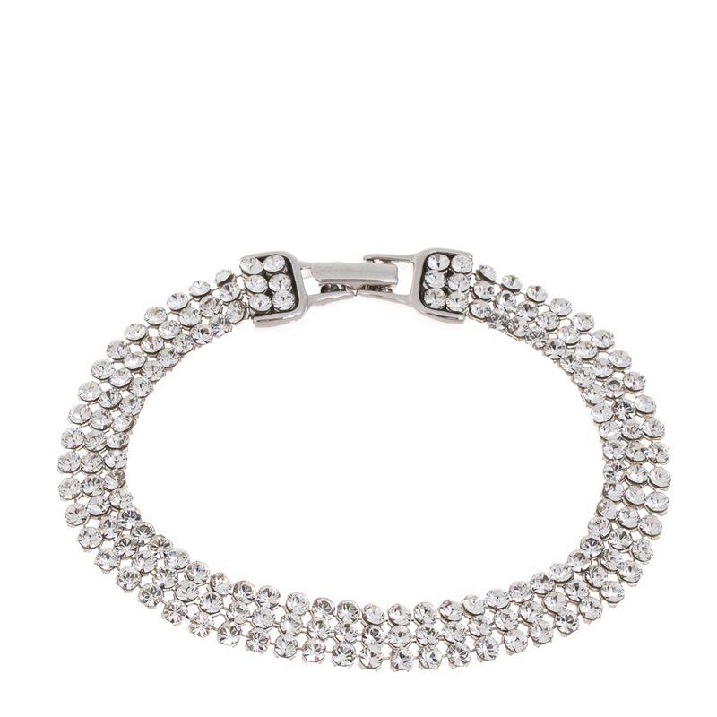 Pulseira-Swarovski-Prateada-Cristais