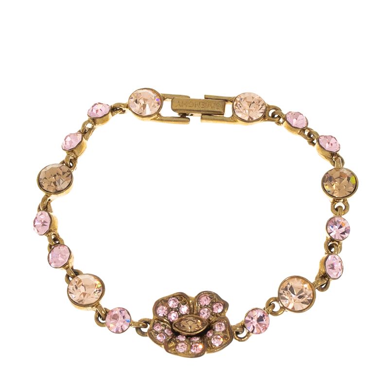 Pulseira-Givenchy-Flor-Cristais-Rosa