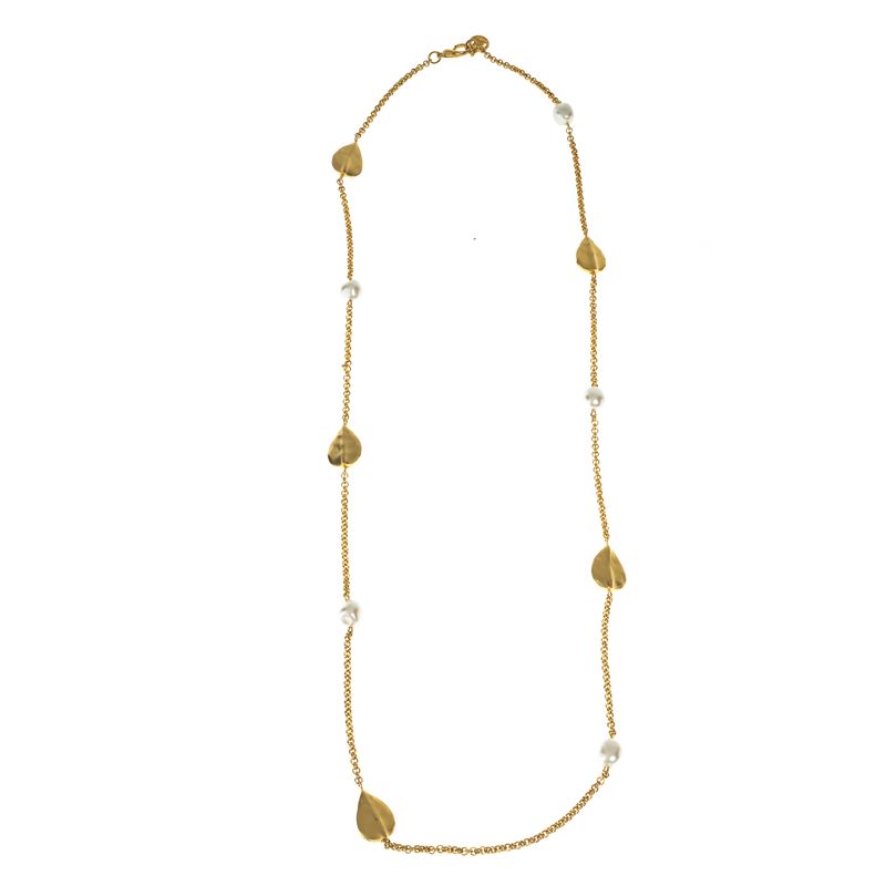 Colar-Givenchy-Petalas-Douradas-e-Esferas-Peroladas