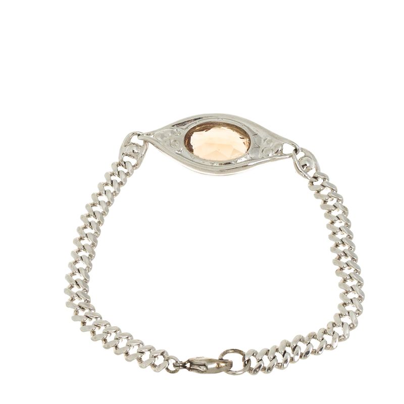 75148-Pulseira-Swarovski-Corrente-Prateada-Cristal-Ambar-2