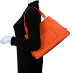 Bolsa-Celine-Edge-Couro-Laranja-