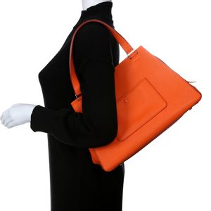 Bolsa Celine Edge Couro Laranja