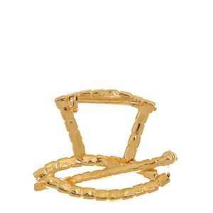 Broche Cartola Dourado e Cristais