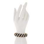 Bracelete-Swarovski-Dourado-e-Preto-com-Cristais