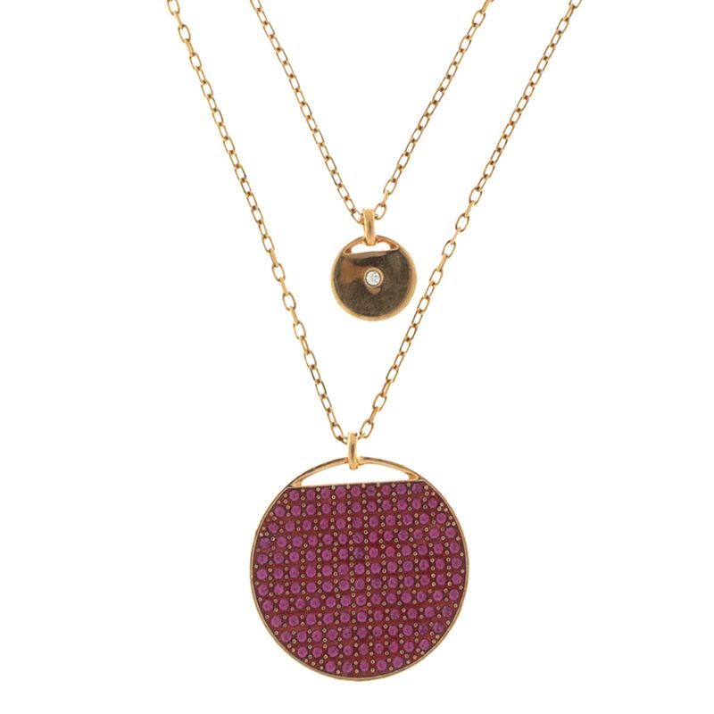 Colar-Swarovski-Layered-Ginger-Cristais-Rosa