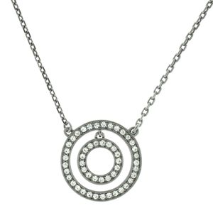 Colar Givenchy Círculos Encaixados com Cristais