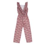 Macacao-Jacadi-Paris-Infantil-Floral-Vermelho