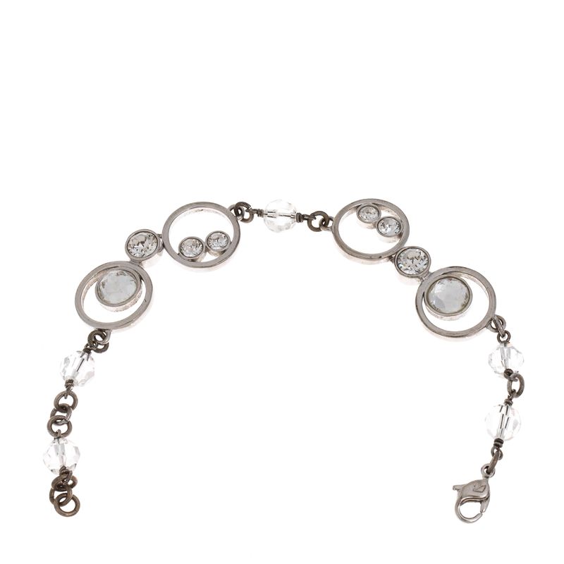 Pulseira-Swarovski-Circulos-Prateados-e-Cristais