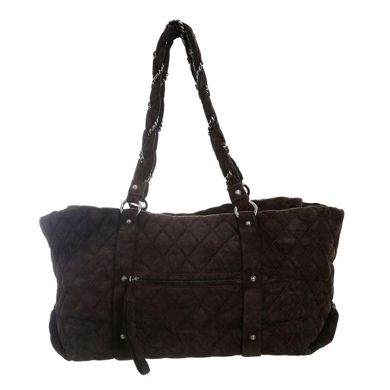 Bolsa-Chanel-Lady-Braid-Camurca-Marrom