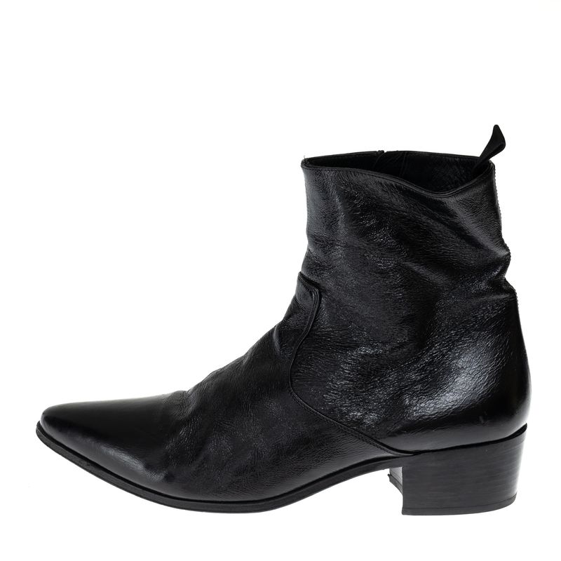 Bota-Saint-Laurent-Couro-Preta