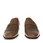 Mocassim-Gucci-GG-Interlocking-Couro-Caramelo