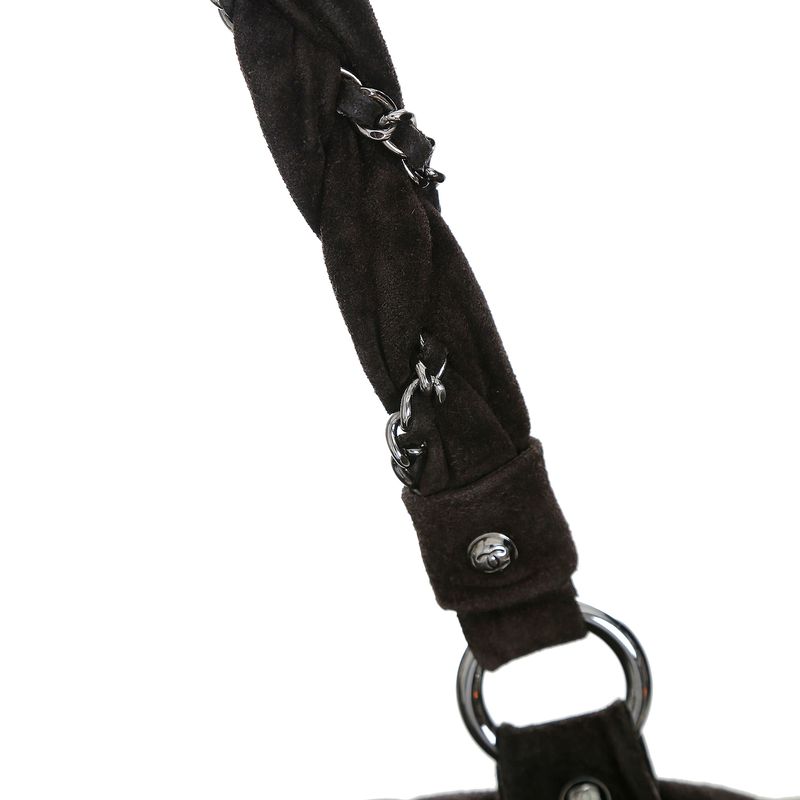 Bolsa-Chanel-Lady-Braid-Camurca-Marrom