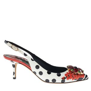 Scarpin Dolce & Gabbana Verniz Poá e Floral