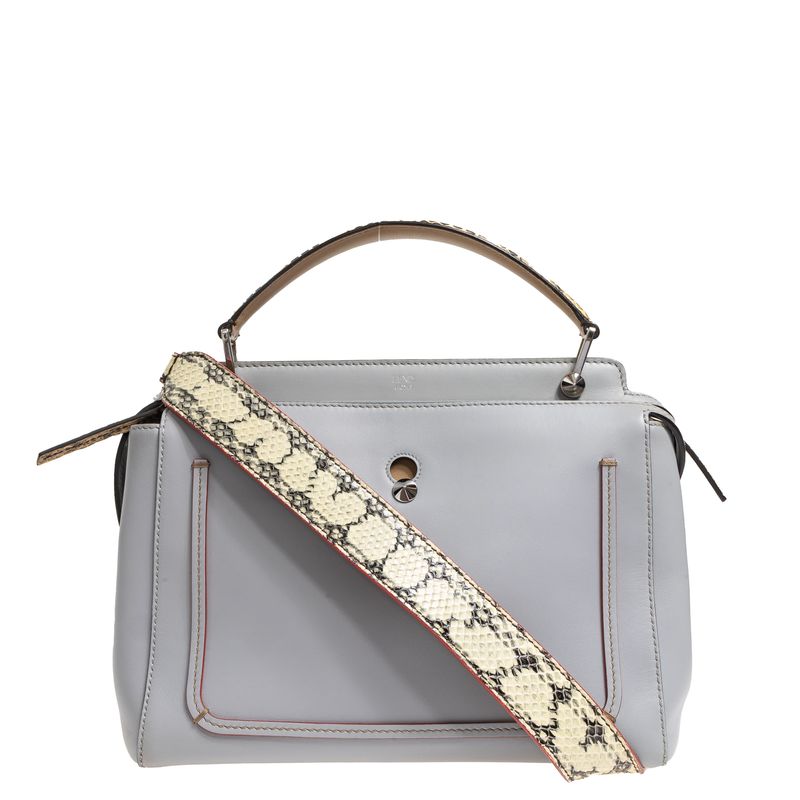 Bolsa-Fendi-By-The-Way-Media-Couro-Cinza-