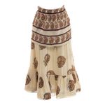 Saia-Cris-Barros-Midi-Paisley-Bege
