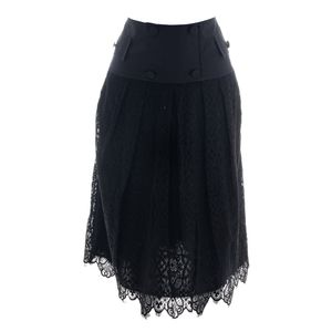 Saia NK Midi Renda Preta