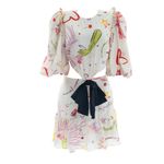 Vestido-Adriana-Degreas-Estampado-Laco-Preto