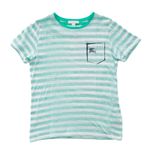 Camiseta-Burberry-Infantil-Listrada-Verde-e-Branca