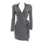 Vestido-Diane-von-Furstenberg-Estampado-Preto-e-Branco