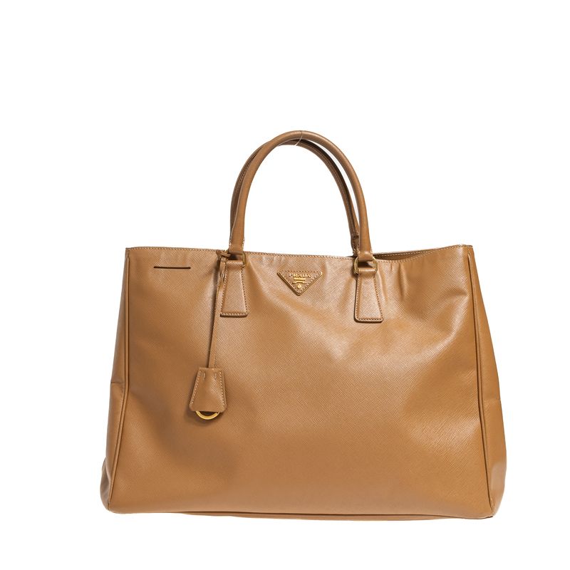 Bolsa-Prada-Tote-Saffiano-Caramelo