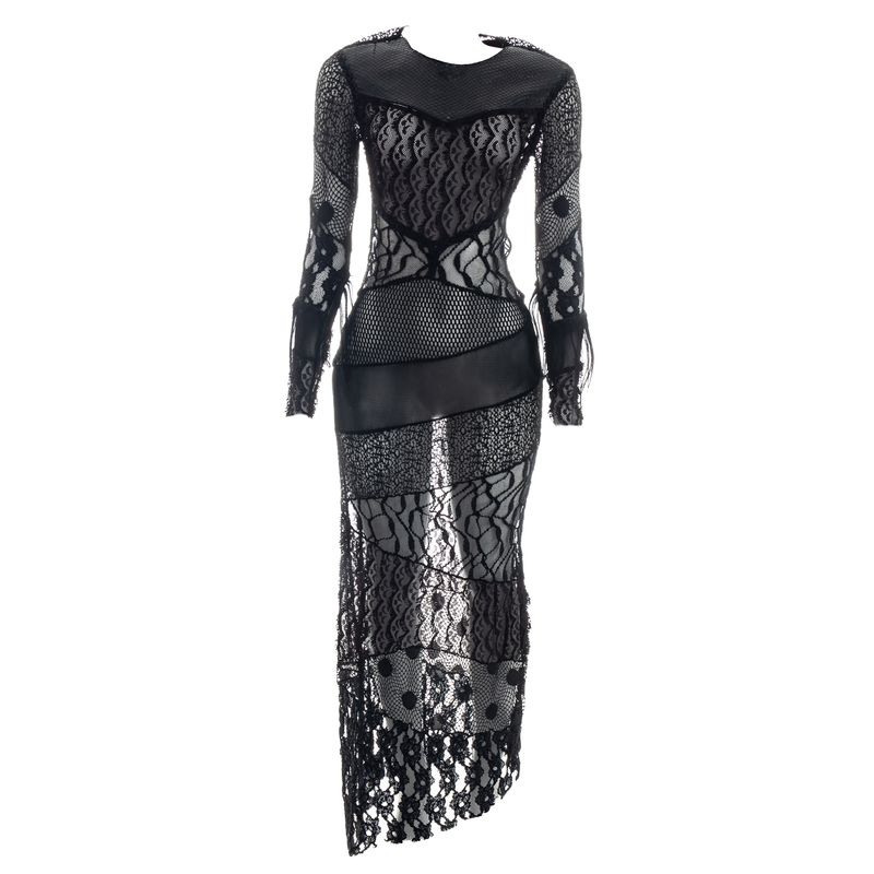 Vestido-Helo-Rocha-Longo-Renda-Preto