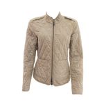 Casaco-Burberry-Matelasse-Bege