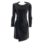 Vestido-Paul-Smith-Couro-e-Malha-Preto