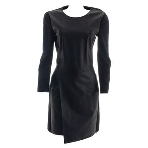 Vestido Paul Smith Couro e Malha Preto