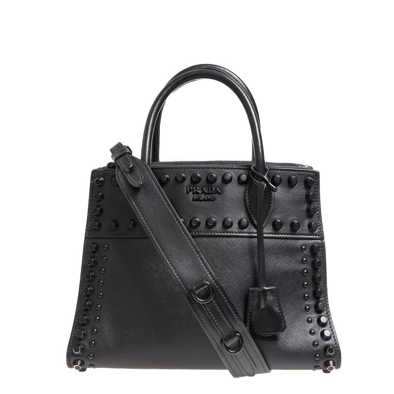 Bolsa-Prada-Saffiano-Preta