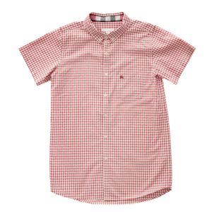 Camisa Burberry Infantil Manga Curta Xadrez