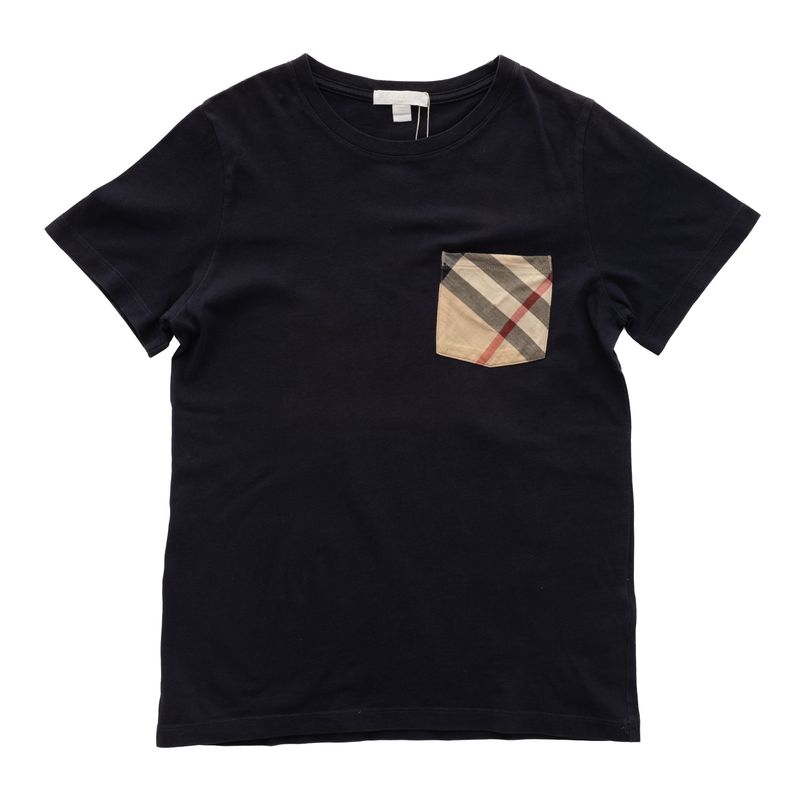 Camiseta-Burberry-Infantil-Bolso-Marinho