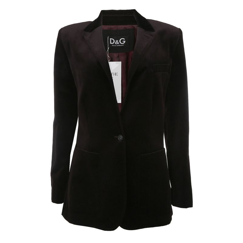 Blazer-Dolce---Gabbana-Veludo-Marrom-