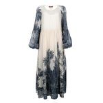 Vestido-Max-Mara-Estampado-Bege-e-Azul-