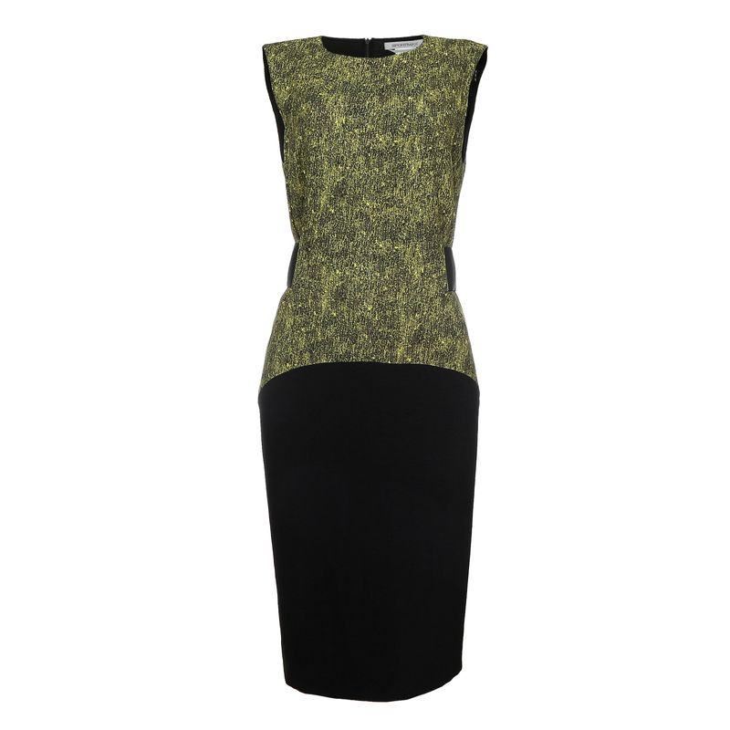 Vestido-Sportmax-Amarelo-e-Preto-