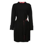 Vestido-Emporio-Armani-Preto-e-Rosa-