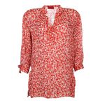 Blusa-Carolina-Herrera-Seda-Vermelha-e-Branca
