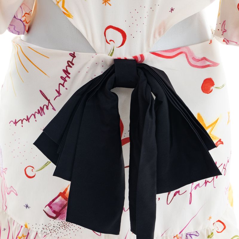 Vestido-Adriana-Degreas-Estampado-Laco-Preto