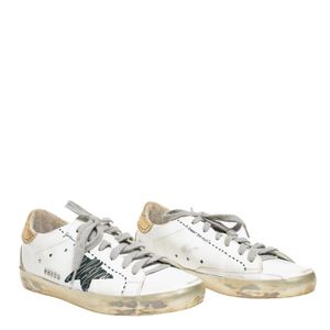Tênis Golden Goose Super Star Branco e Preto