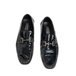 Mocassim-Salvatore-Ferragamo-Gancini-Verniz-Azul