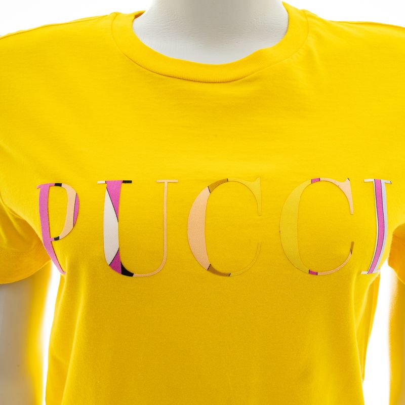 Camiseta-Emilio-Pucci-Logo-Amarela