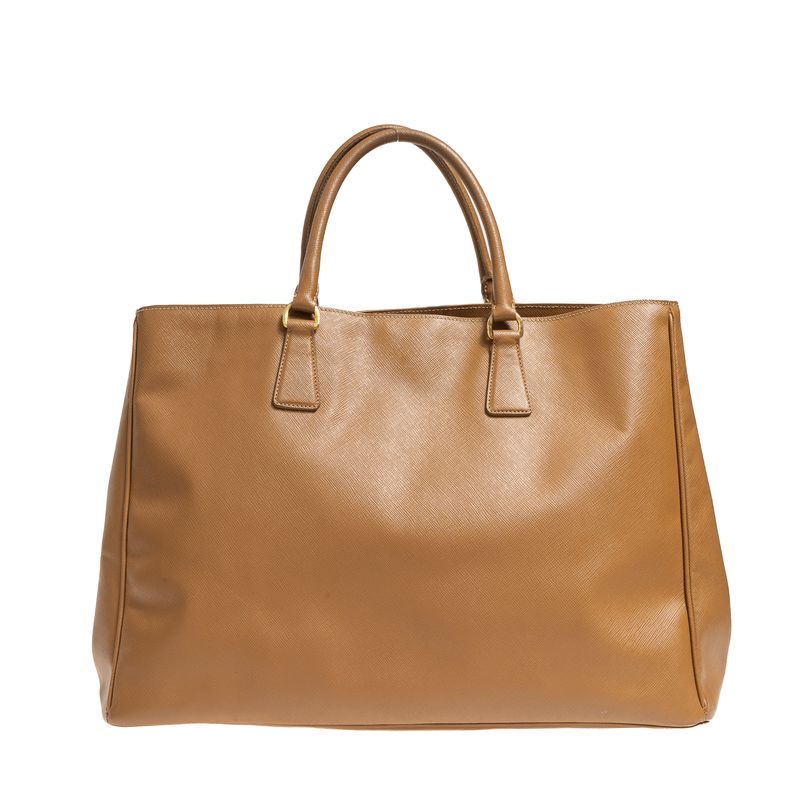 Bolsa-Prada-Tote-Saffiano-Caramelo