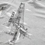 Camiseta-Burberry-Infantil-Estampa-Ponte-Cinza