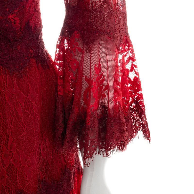 Vestido-Marchesa-Notte-Midi-Renda-Vermelho
