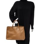 Bolsa-Prada-Tote-Saffiano-Caramelo