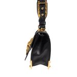Bolsa-Prada-Cahier-Leao-Couro-Preto