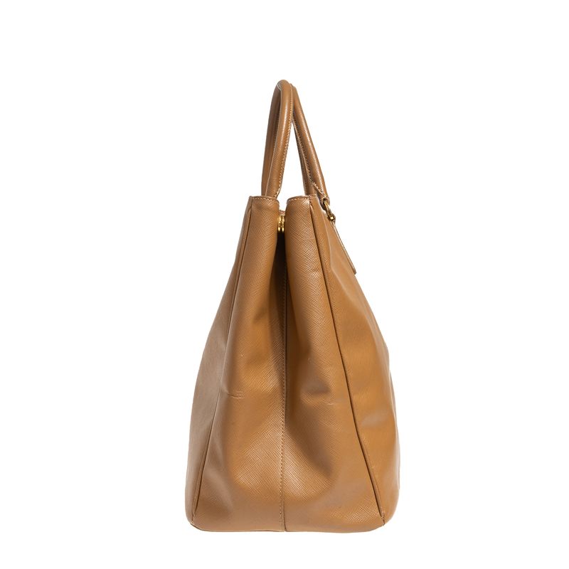 Bolsa-Prada-Tote-Saffiano-Caramelo