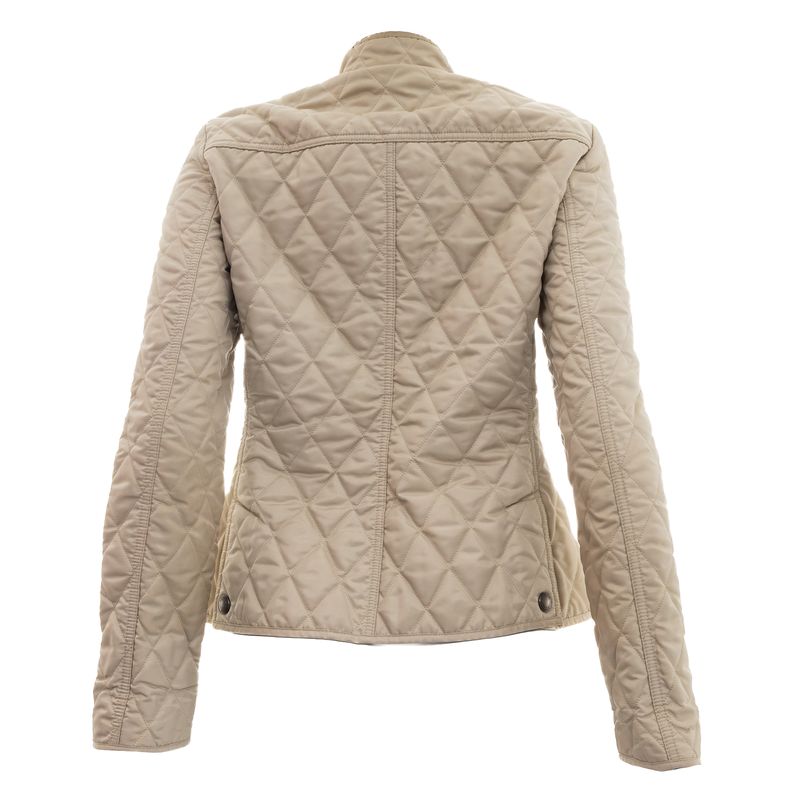 Casaco-Burberry-Matelasse-Bege